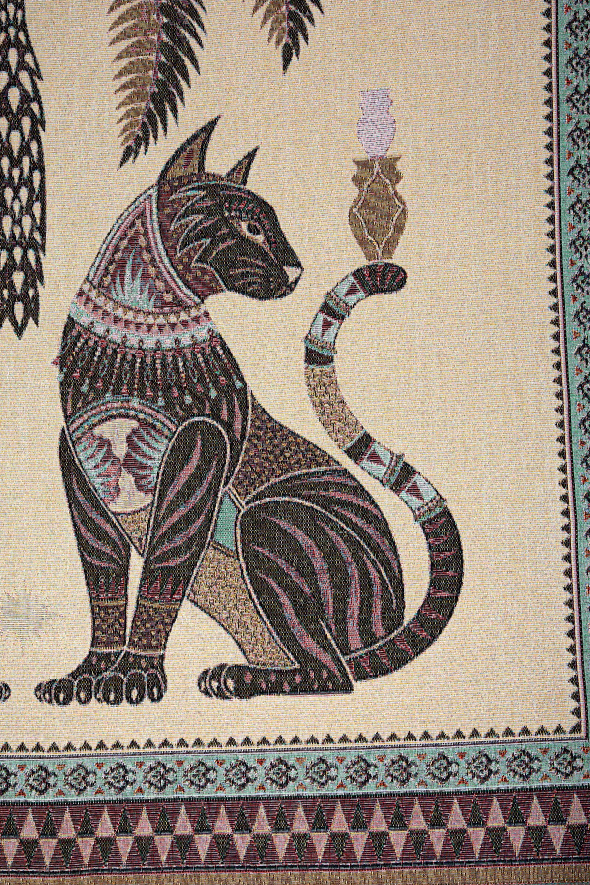 Deken met kattenprint