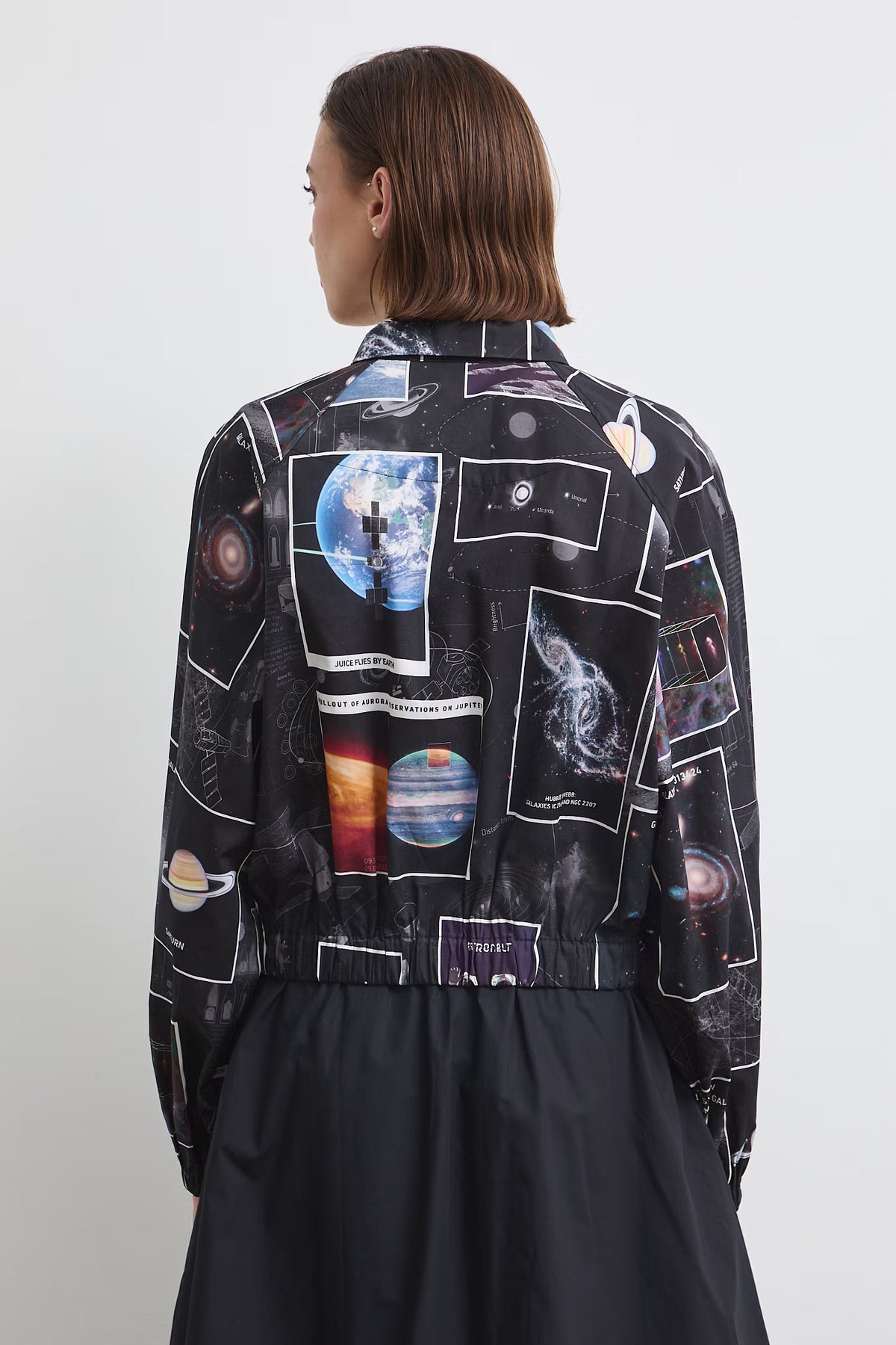 Dames bomberblouse met ruimtevaartprint - ESA x Medicine-collectie