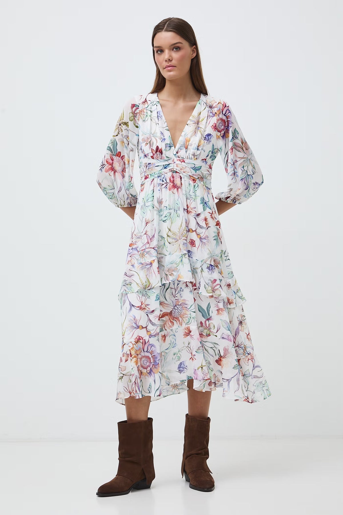 Damesjurk met bloemenprint