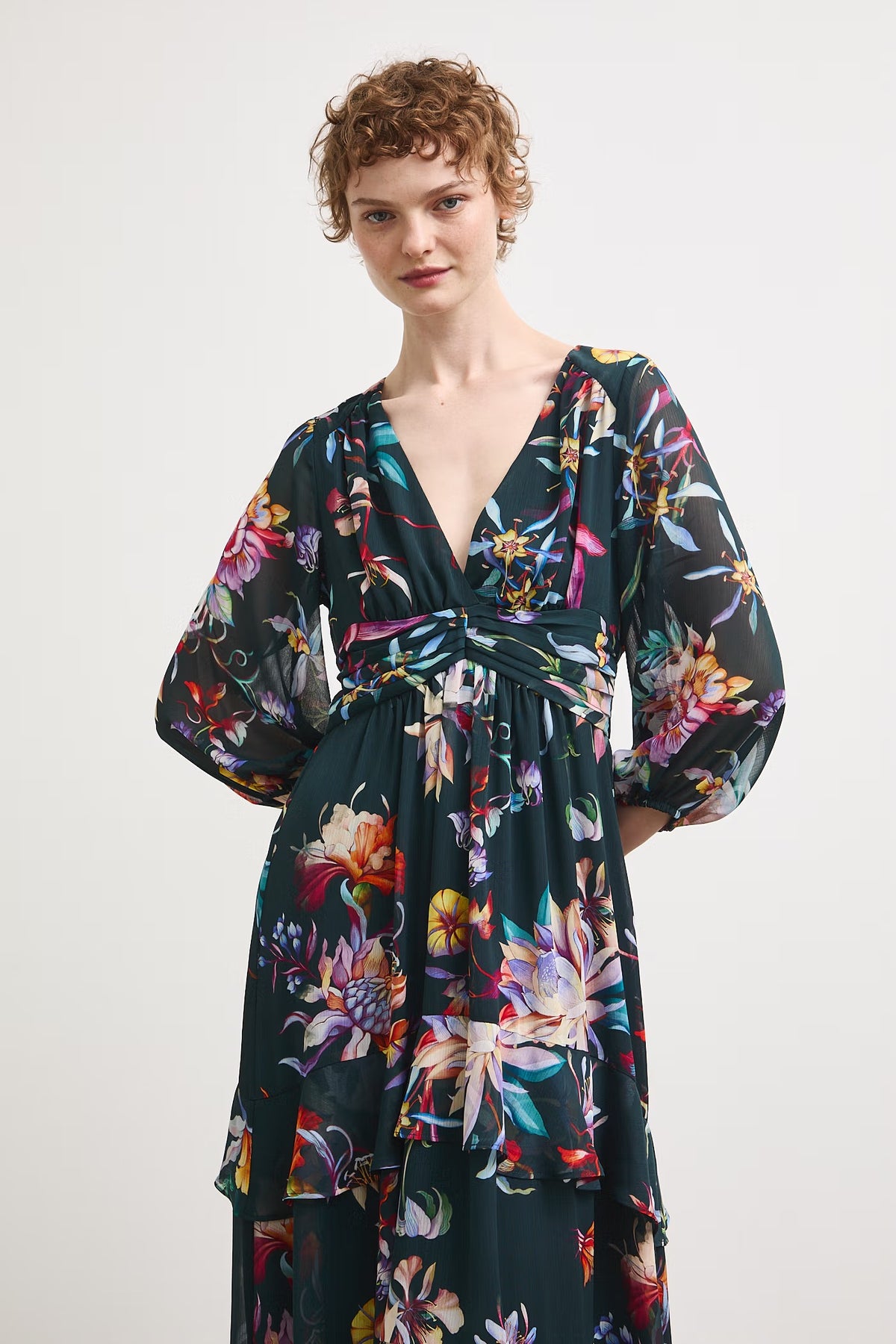 Damesjurk met bloemenprint
